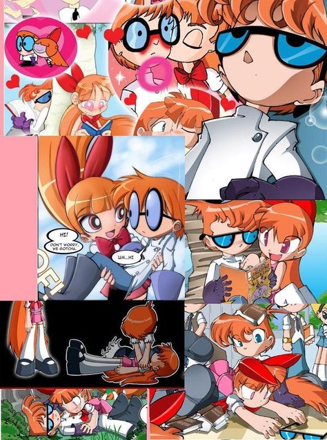 Blossom and Dexter ROCKS!!!! Bubbles And Boomer, Powerpuff Girls D, Bleach Drawing, Rowdyruff Boys, Ppg And Rrb, Powerpuff Girl, Cartoon Profile Pics, Couple Cartoon, Dear God