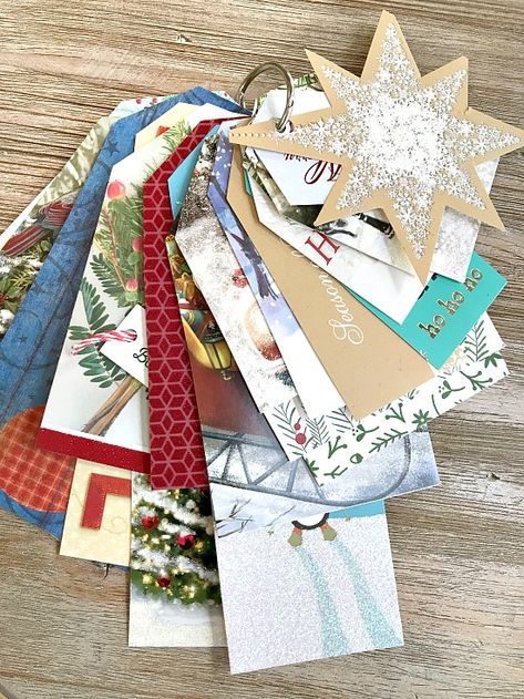 Old Christmas Cards, Recycle Christmas Cards, Old Greeting Cards, Recycled Cards, Paper Image, Old Cards, Christmas Crafting, Christmas Card Crafts, Book Markers