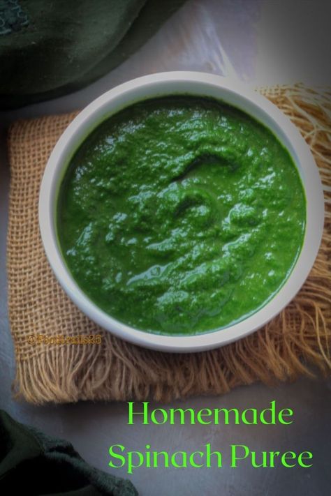 Pureed Spinach Recipes, Spinach Puree Recipes, Preserve Spinach, Easy Spinach Recipes, Spinach Puree, Pureed Food, Plating Presentation, Puree Recipes, How To Make Spinach