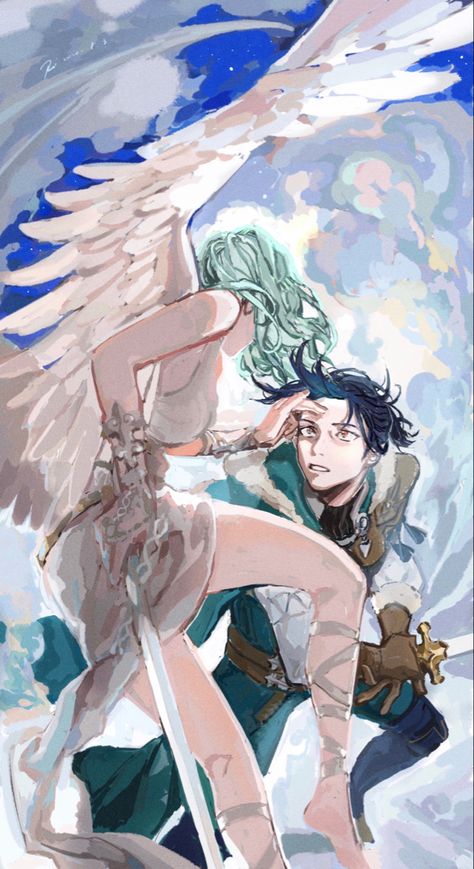 Felix X Byleth, Fire Angel, Easy People Drawings, Drawings With Meaning, Easy Disney Drawings, Drawings For Boyfriend, Arte Peculiar, Fire Emblem Games, Fire Emblem Characters