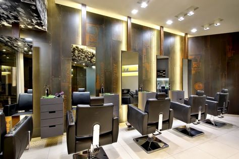 People are attracted to what they see, give your salon an interior design that your clients will love! here are some great salon interior... Luxury Hair Salon Design, Parlour Design, Salon Interior Design Ideas, Beauty Salon Interior Design, Hair Salon Design, Hair Salon Interior, Aveda Salon, Barber Shop Decor, Hair Salon Decor