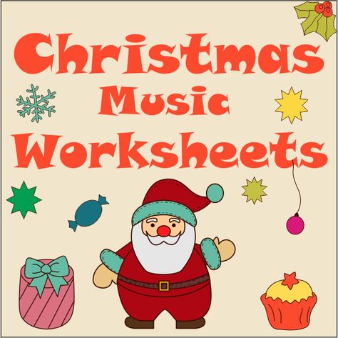 Christmas Music Worksheets for kids and elementary students. Piano Theory Worksheets, Christmas Music Worksheets, Christmas Music Activities, Letter M Activities, Christmas Song Games, Piano Theory, Free Music Worksheets, Outdoor Christmas Party, Christmas Math Worksheets