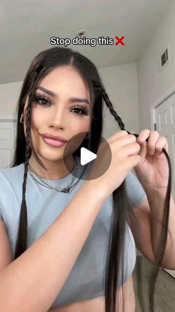 Hair care routinee on Instagram: "Hair hack for summer, girlies! ❤️ #hairhack #hairtutorial #hairstyle #hairhacks #summerhairstyle #fyp" Side Braids, Hair Hack, Side Braid Hairstyles, Hairstyle Tutorial, Love Your Hair, Chic Hairstyles, Side Braid, Summer Hairstyles, Step By Step Instructions