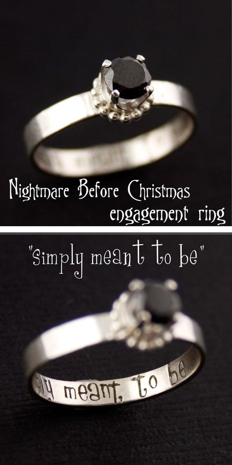 Christmas Engagement Ring, Nightmare Before Christmas Wedding, Simply Meant To Be, Expensive Rings, Christmas Engagement, Jack And Sally, Halloween Wedding, Brunch Outfit, Cartier Love Bracelet