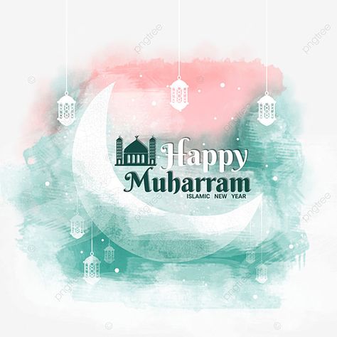 Muharram Mubarak Images, Islamic New Year Muharram Quotes, Al Haram Mosque, Islamic New Year Images, Happy Muharram Islamic New Year, Splash Illustration, Mosque Png, Laminate Texture, Muharram Wallpaper