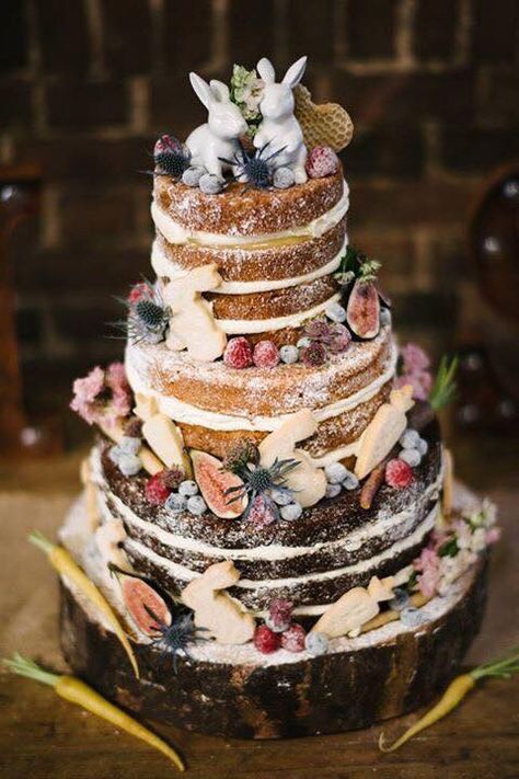 This couple had house rabbits and the whole wedding had a rabbit theme. We carried this on with a layer of carrot cake, of course and carrot and rabbit cookies. #personalisedcakes #nakedcake #seminakedcakes #weddingcakes #alternativesedsingcakes #weddingideas #alternativeseddingideas #cake #spongecake #weddingcakes #sussexwedding #weddingcaterer Homemade Wedding Cake, Carrot Cake With Pineapple, Personalised Cakes, Rabbit Theme, Rabbit Cookies, Carrot Cake Cheesecake, Wedding Cake Alternatives, Rabbit Cake, Vegan Carrot Cakes