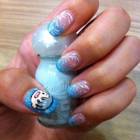 Yuri on ice Victor nails  Amazing nail art by my friend Iling Shen Nails inspired by Nailbees Yuri On Ice Nails, Ice Nails, Ice Nail, Anime Nail, Nails Collection, Pink Chrome Nails, Finger Art, Nails Inspired, Acrylic Nail Shapes