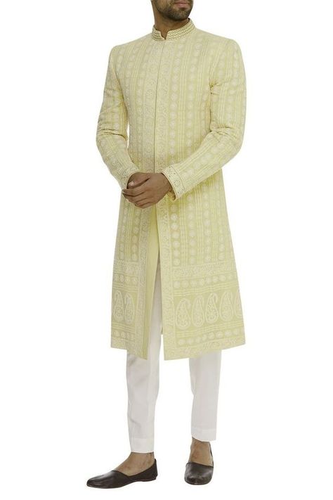 Men Ethnic Wear India, Traditional Indian Mens Clothing, Suit Designs Indian Style, Lucknowi Kurta, Indian Wedding Clothes For Men, Mens Indian Wear, Sherwani For Men Wedding, Wedding Kurta For Men, Boys Kurta Design