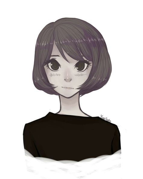 Short Hairstyle Drawing, Bob Hairstyles Drawing, Bob Haircut Drawing, Haircut Drawing, Hairstyle Drawing, Japanese Cartoon Characters, Blue Bob, Blonde Bob Cuts, Slicked Back Hair