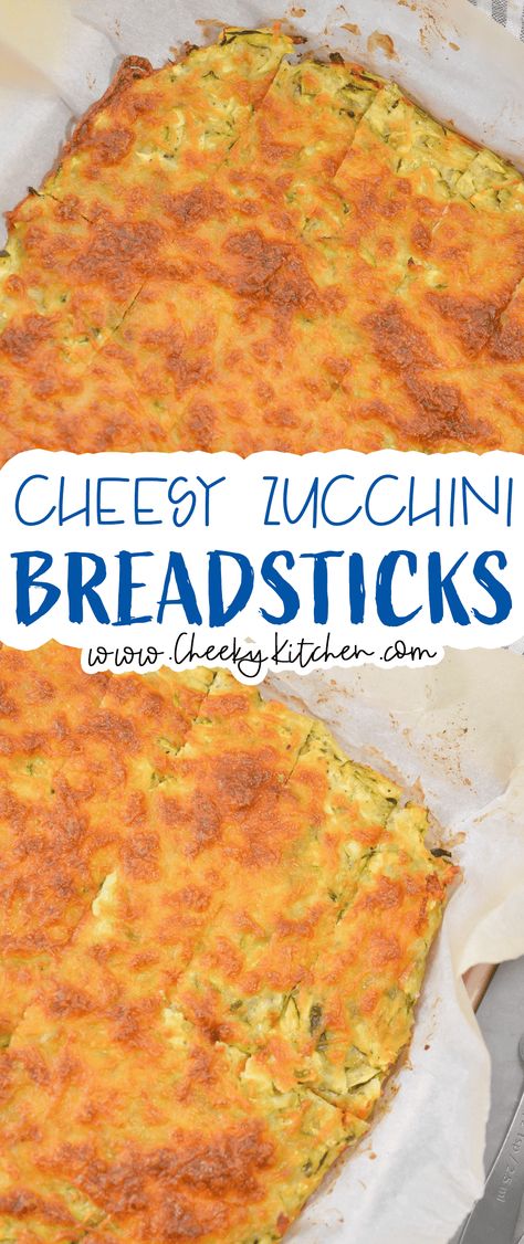 Cheesy Zucchini Breadsticks Cheesy Zucchini Stacks, Cheesy Zucchini Breadsticks, Zucchini Cheese Sticks, Zucchini Recipes For Dinner, Cheesy Beer Bread Recipe, Zucchini Breadsticks, Zucchini Cheddar, Breadsticks Recipe, Zucchini Cheese