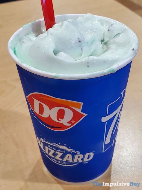 What is the Dairy Queen Mint Brownie Blizzard? It’s the March Blizzard of the Month with brownie pieces, choco chunks, and mint flavor combined with Dairy Queen vanilla soft serve. It’s not technically new, as DQ had the more accurately named Choco Mint Brownie Blizzard with the same ingredients back in 2012. But I don’t […] The post REVIEW: Dairy Queen Mint Brownie Blizzard appeared first on The Impulsive Buy. Dairy Queen Blizzard Aesthetic, Blizzard Recipe Dairy Queen, Diary Queen Blizzards, Dairy Queen Vintage, Dairy Queen Blizzard Flavors, Blizzard Dairy Queen, Dq Ice Cream, Dq Blizzard, Dairy Queen Blizzard