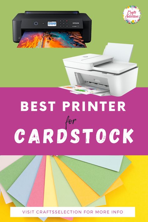 Looking for the best printer for printing on cardstock or printing greeting cards and inviatations? Here we gathered the top-rated printers that can print on thick papers such as cardstock or canvas paper. Check this cardstock printer reviews here! Printing On Cardstock, How To Print On Cardstock, Best Printer For Cardstock, Best Printer For Stickers, Aesthetic Craft Ideas, Best Inkjet Printer, Craft Ideas For Beginners, Paper Rabbit, Best Printer