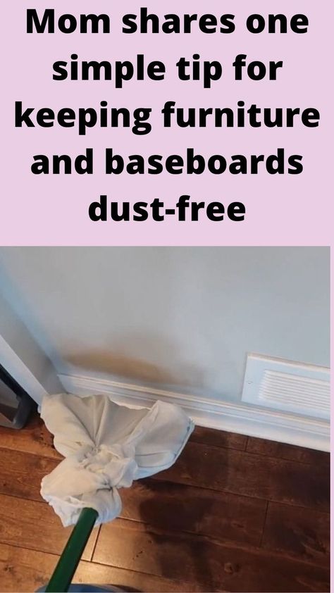 Dust Baseboards Cleaning Tips, What To Clean Baseboards With, How To Keep Dust Off Furniture, How To Keep Baseboards Clean, Dusty Home Solutions, Easy Baseboard Cleaning, How To Clean Baseboards Without Bending, Base Board Cleaning Hack, Cleaning Baseboards Hacks