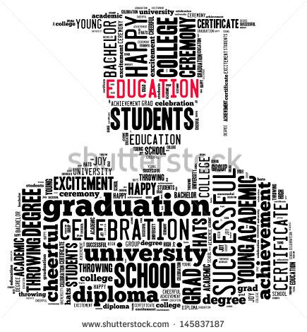 Education info-text graphic and arrangement concept on white background (word cloud) Typography 2023, Assignment Ideas, Word Cloud Art, Word Collage, Education Degree, Text Graphics, Quotes Business, Happy Graduation, Education For All