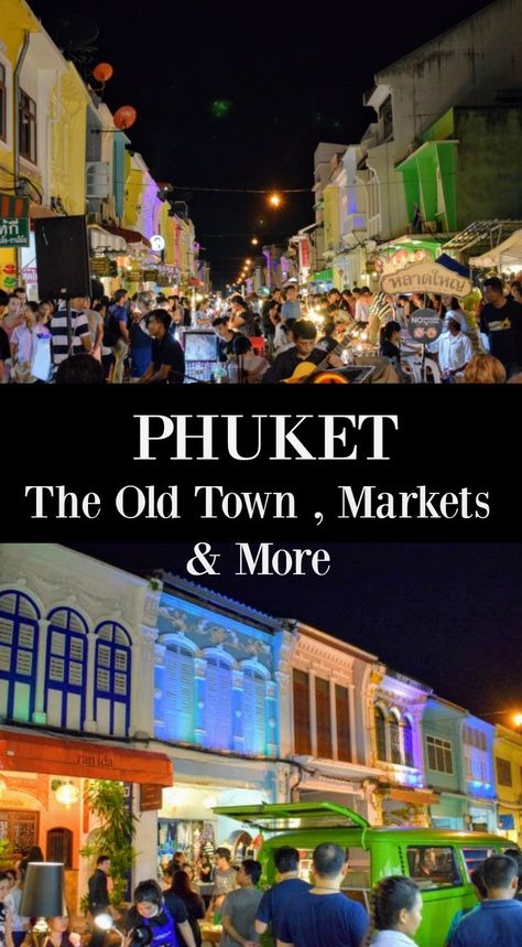 Phuket, Thailand. The Old Town, Night Markets, Chillva Market, Day Trips, Museums and More. via @worldtravelfam/ Phuket Old Town, Thailand Travel Destinations, Family Traveling, Phuket Travel, Thailand Adventure, Thailand Travel Guide, Globe Travel, Popular Travel Destinations, Market Day