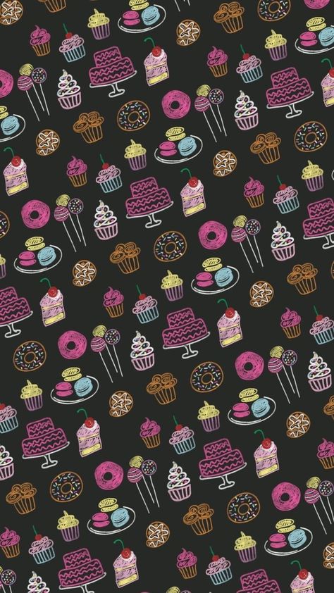 Baking Wallpaper, Sweet Wallpaper, Cupcakes Wallpaper, Wall Paper Iphone, Cake Wallpaper, Paper Iphone, Cute Backgrounds For Iphone, Food Backgrounds, Food Wallpaper