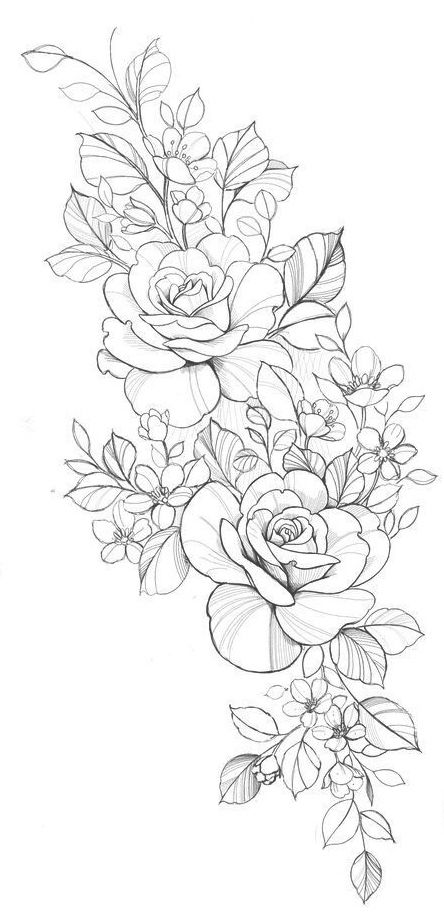 Floral Outline Tattoo, Leg Floral Tattoo, Tatoos Woman Chest, Shoulder Chest Tattoo Female, Upper Chest Tattoo Female, Cover Up Tattoo Design, Applic Work, Peony Flower Tattoos, Tattoo Ideas Unique