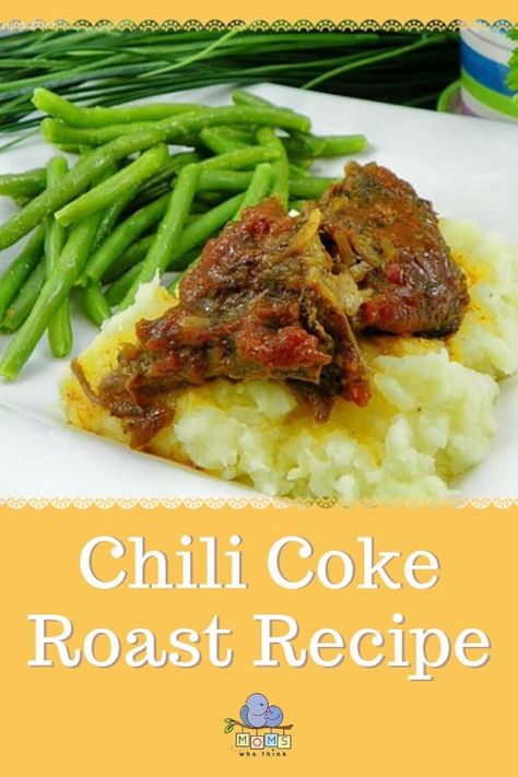 Chili Coke Roast Crock Pot, Coke Roast, Beef Tips Slow Cooker, Chuck Roast Chili, Chuck Roast Crock Pot Recipes, Beef Roast Crock Pot, Crockpot Pot Roast, Crockpot Roast Recipes, Pot Roast Crock Pot Recipes