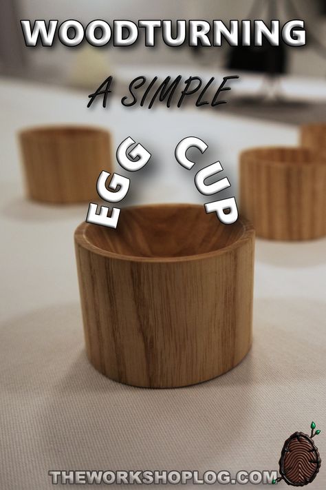 Woodturning Ideas For Beginners, Wood Turning Egg Cups, Easy Woodturning Projects, Small Woodturning Projects, Wood Turning Projects For Beginners, Wood Craft Gifts, Woodshop Layout, Simple Woodworking Ideas, Lathe Woodworking Projects