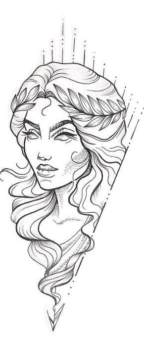 Eris Goddess Drawing, Athena Sketch Drawings, Godess Drawings Pencil, Goddess Hera Tattoo, Circe Goddess Drawing, Athena Greek Goddess Drawing, Greek Goddess Athena Tattoo, Greek Goddess Drawing Sketch, Antheia Goddess Tattoo