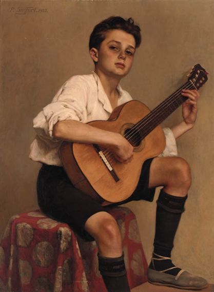 Guitar Illustration, Tableaux Vivants, L'art Du Portrait, Foto Langka, Musical Art, Guitar Art, Old Paintings, Classical Art, Guitar Player