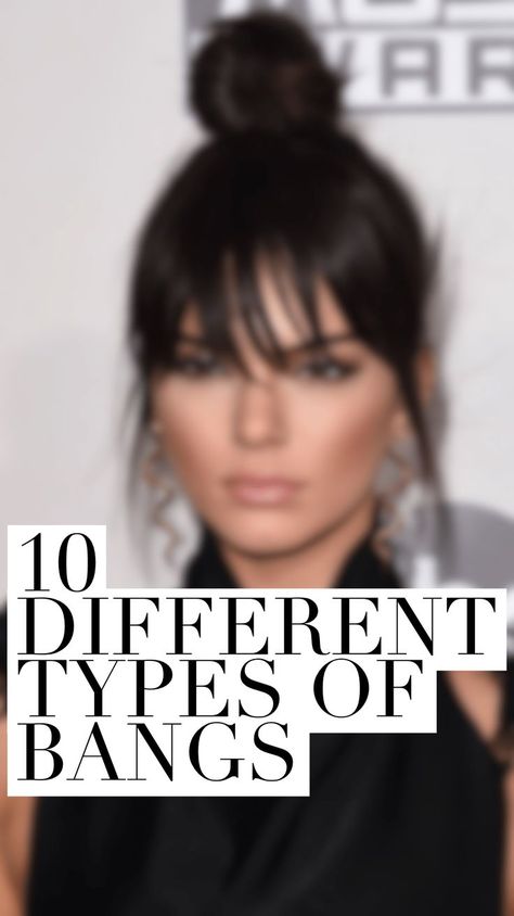 Different Types Of Bangs, Types Of Bangs, Bangs For Round Face, How To Cut Bangs, Bangs Hairstyles, Bangs With Medium Hair, Healthy Hair Tips, How To Style Bangs, Long Bangs