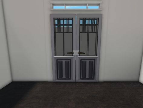 Bloxburg Doors Ideas, Bloxburg Detailed House Exterior, Bloxburg Custom Door Ideas, Custom Stairs Bloxburg, Bloxburg Custom Stairs, Bloxburg Detailed Builds, Custom Doors Bloxburg, Custom Bloxburg Door, Custom Windows Bloxburg