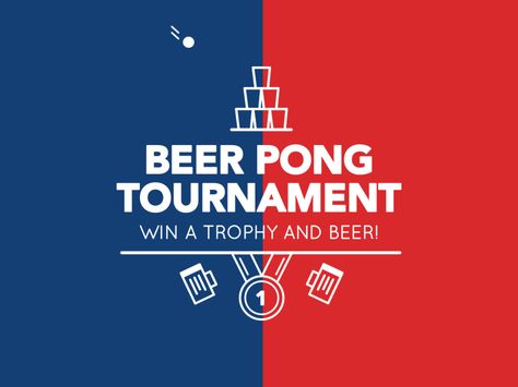 Beer Pong Tournament Beer Pong Party, Pong Tournament, Beer Pong Tournament, Silhouette Ideas, Birthday Wishlist, Game Ui, Greek Life, Beer Pong, Root Beer