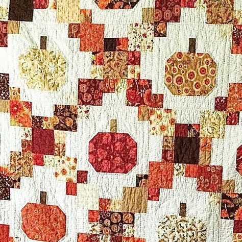 Kar on Instagram: "The next of the finishes is my version of Pumpkin Patches, pattern by @cluckclucksew .  Fabric is Forest Frolic by @robinpickens that my husband picked out for a Fall quilt .  I hand quilted this one because I had not done that in awhile and really need to do that again.  I made this one bigger than the pattern because I always want I quilt to disappear in. Love how it turned out.  And even a teeny bit of selvage found it’s way into the back because it was just too darn cute.  Thanks to @jkquilts for all the supplies for this one.😍
#karmakesquilts #karlovesfabric #makersgonnamake #create #createeveryday #quilt #dowhatyoulove #handmade #idahoquilter #karmadethis #quiltersofinstagram #jkquilts #handmadewithlove" Fall Quilt, Pumpkin Patches, Fall Quilts, Hand Quilting, Pumpkin Patch, My Husband, In Love, The Next, Forest