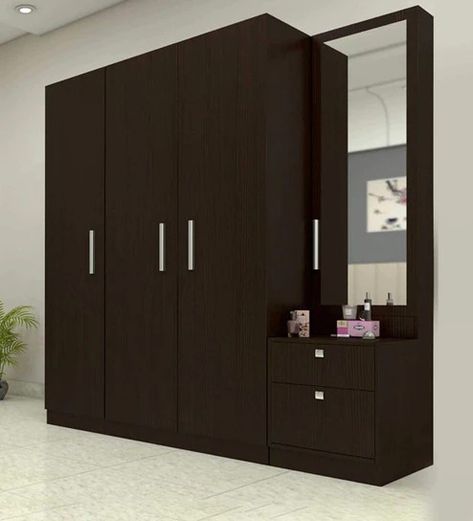 Wardrobe With Dresser, Room Almirah Designs, Bedroom Wardrobe Designs, Modern Bedroom Wardrobe, Three Door Wardrobe, Almirah Designs, Bedroom Wardrobe Design, Bedroom Ideas For Couples Modern, Wardrobe Designs