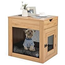 Dog Kennel End Table, Puppy Cage, Dog Crate End Table, Small Dog Crate, Furniture Style Dog Crate, Crate End Tables, Wooden Dog Kennels, Wooden Dog Crate, Metal Net