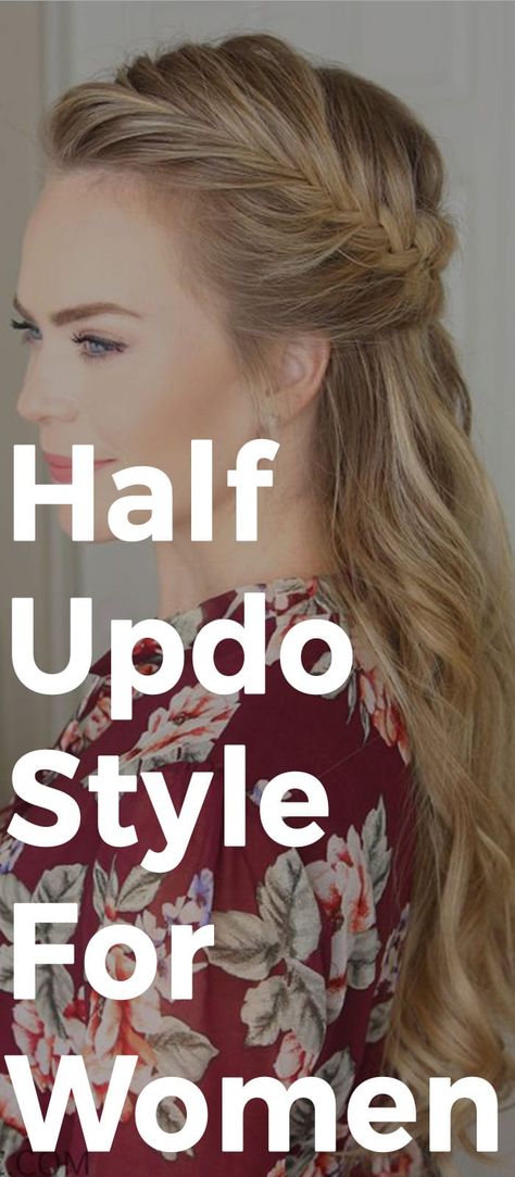 Half Updo For Straight Hair, Half Up Half Down Updos For Long Hair, Half Updo With Braid, Half Updo Braid, Long Hair Half Updo, Half Updo Tutorial, Gala Hairstyles, Half Pony Hairstyles, Partial Updo