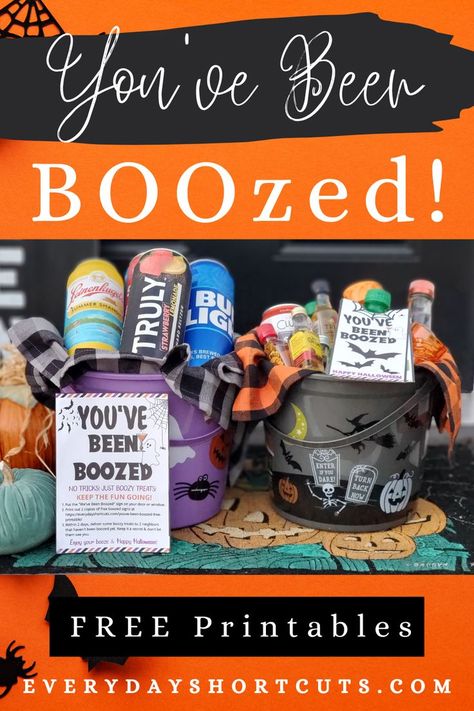 You've Been Boozed Free Printable, You've Been Boozed, Halloween Week, Alcoholic Drink, Holiday Games, Halloween 2016, Halloween Crafts For Kids, Diy Costumes, Fall Crafts