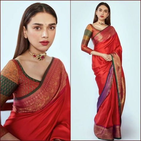 Aditi Rao Saree, Gaurang Shah Sarees, Aditi Rao Hydari Saree, Aditi Rao Hydari Indian Outfits, Aditi Rao Hydari Indian, Kishandas Jewellery, Gaurang Shah, Saree Inspiration, Aditi Rao Hydari