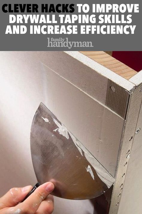 Clever Hacks to Improve Drywall Taping Skills and Increase Efficiency Drywall Taping, Drywall Finishing, Drywall Tape, Drywall Installation, Drywall Repair, Diy Home Repair, Diy Remodel, Clever Hacks, Home Repairs