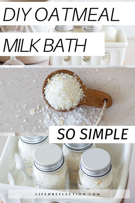 Goat Milk Bath Soak Recipe, Diy Mud Bath, Oatmeal Milk Bath Recipe, Milk Bath Diy Recipes, Bath Diy Recipes, Oatmeal Bath Recipe, Diy Oatmeal Bath, Easy Goat Milk Soap Recipe, Oatmeal Milk Bath