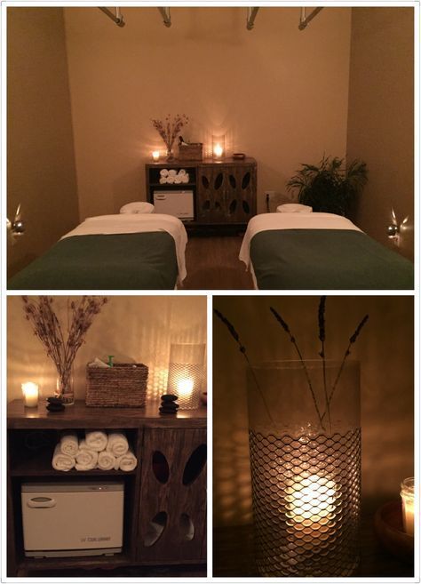 Neutral Massage Room, Massage Room Ideas, Home Massage Room, Spa Room Design, Spa Pictures, Spa Massage Room, Massage Room Design, Massage Room Decor, Massage Therapy Rooms