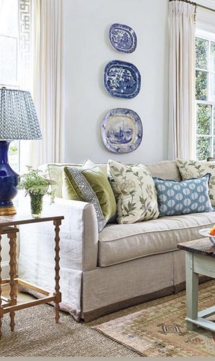 Living Room Redo, Up House, Southern Home, Blue Rooms, Cottage Living, Living Room Inspo, Front Room, Interior Inspo, Living Room Inspiration