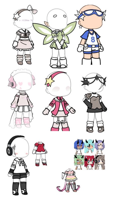 Gacha Lab Outfit, Gacha Fit Ideas, Club Life Outfits, Free Gacha Club Outfits, Cute Gacha Life Outfit Ideas, Cute Gacha Outfit Ideas, Cute Gacha Life Oc Ideas, Gachalife Hair Ideas, Gacha Life Characters Ideas