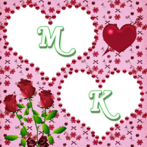 MK Cute Letter Image 🥰 K Letter Images, A Wallpaper Letter Love, Diy Mug Designs, Wallpaper Letter, Jordan Logo Wallpaper, Drawings For Boyfriend, Cute Letter, M Wallpaper, Letter Images