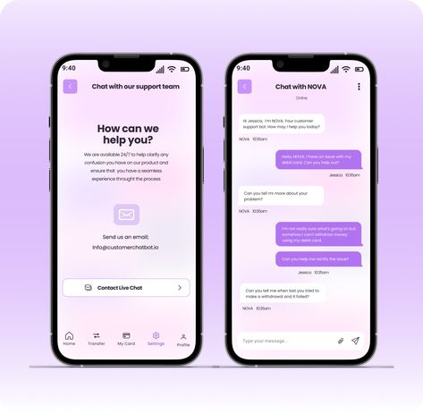 Conversational Chatbot UI by Stella Nk on Dribbble Chatting Ui, Chat Bot Ui Design, Chatbot Ui Design, Chat App Ui Design, Employee Dashboard, Chat Ui Design, Chat App Ui, Ecommerce Ui Design, Moodboard App