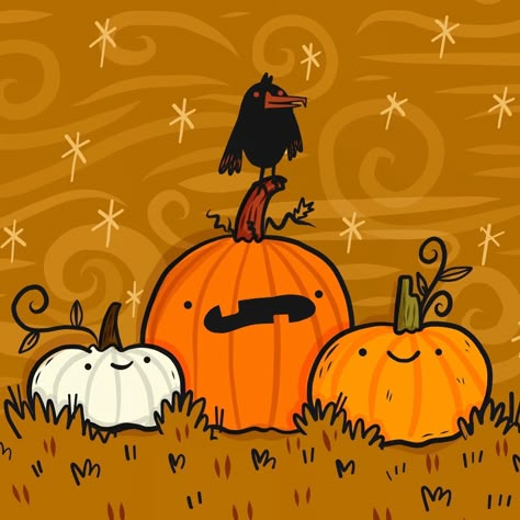 Pumpkin Drawings Halloween, Cute Pumpkin Doodle, Pumpkin Halloween Illustration, Cute Pumpkin Illustration, Cute Pumpkin Art, Halloween Cute Art, Spooky Pumpkin Drawing, Cute Pumpkin Drawing, Pumpkin Draw