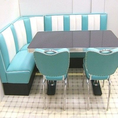 Bel Air Booth Set 130 x 210 six seater set Kitchen Corner Booth, Retro Booth, Diner Booth, Corner Booth, Architecture Restaurant, Design Café, Booth Seating, Retro Diner, American Diner