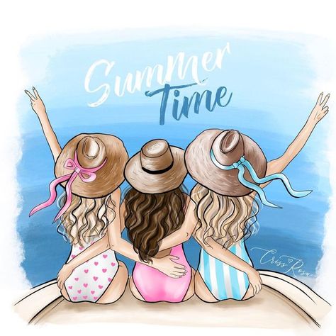 Criss Rosu • Feminine Branding & Illustrations on Instagram: "Do you prefer to travel to famous and popular destinations or off the beaten track spots?💕 #travel #branddesign #branddesigner #illustration #fashionillustration #logo #logodesigner #illustrator #summer" Hello August Images, August Hello, Surf Painting, Friends Clipart, Insta Highlights, Hello August, Beach Illustration, Feminine Branding, Siluete Umane