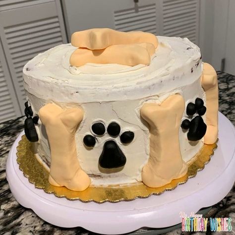 Bone Cake Design, Dog Bone Cake, Bone Cake, Cake Frosting Recipe, Dog Cakes, Cake Frosting, Dog Bone, Frosting Recipes, Cake Recipe