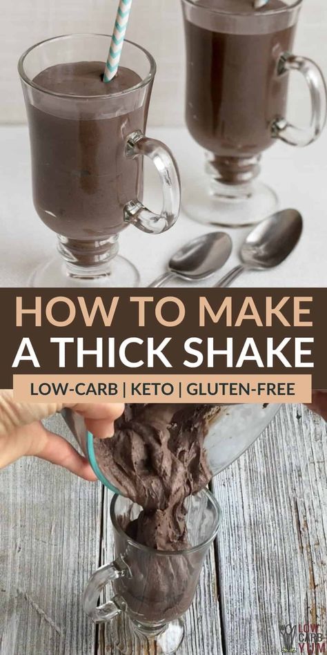 Here’s how to make a thick milkshake from scratch at home like the “Frosty” kind at fast-food restaurants. Give this rich, low-carb dark chocolate frosty milkshake a try and see how simple it is! Thick Milkshake, Sugar Free Popsicles, Keto Milkshake, Cheap Desserts, Homemade Milkshake, Keto Beverages, Easy Keto Dessert, Chocolate Frosty, Healthy Dark Chocolate