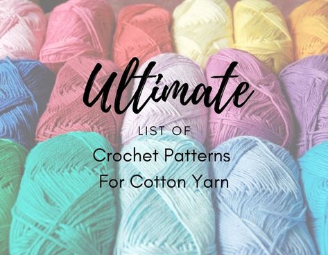 Crochet Patterns For Cotton Yarn Crochet Cotton Yarn Projects, Cotton Yarn Crochet Projects, Cotton Yarn Projects, Cotton Yarn Patterns, Kerchief Pattern, Cotton Crochet Patterns, Crochet Cotton Yarn, Easy Beginner Crochet Patterns, Crochet With Cotton Yarn