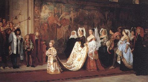 Philip Hermogenes Calderon's Paintings.    Her Most High,Noble and Puissant Grace    1865 Oil on canvas Leeds Art Gallery, Aberdeen Art Gallery, But Is It Art, Pre Raphaelite Art, Medieval Aesthetic, John Everett Millais, Medieval Paintings, Walker Art, Pre Raphaelite