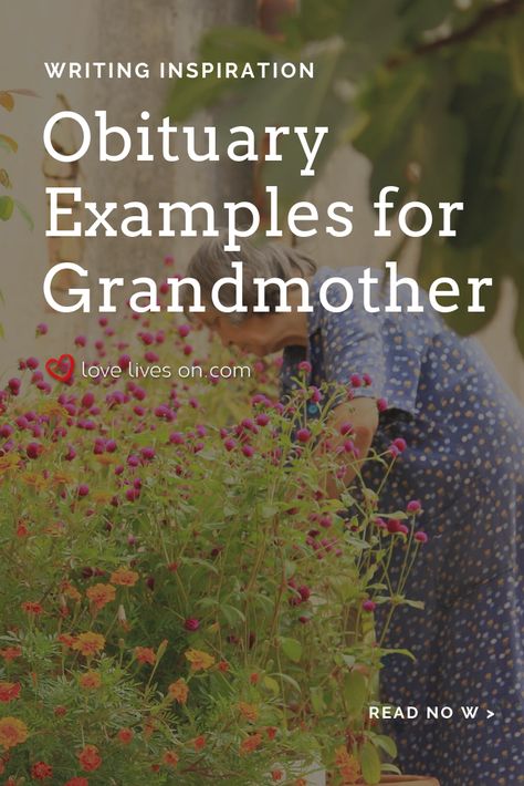 Obituary Examples | Obituary Examples for Grandmother. Click to read our collection of obituary examples written about beloved grandmothers to help inspire your obituary for your grandma. Obituary Examples | Examples of Obituaries | Obituary Examples for Grandmother #ObituaryExamplesforGrandmothers #ObituaryExamples #ExamplesOfObituaries Obituary Wording Ideas, Eulogy Examples Grandmother, Obituary Template Examples, Obituary Quotes, Obituary Examples, Obituary Ideas, Obituaries Ideas, Eulogy Examples, Sympathy Notes