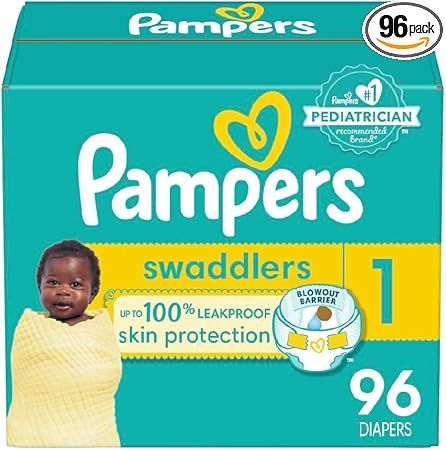 A package of Pampers Swaddlers Diapers, Size 1, 96 count, ultra-soft disposable baby diapers, ideal for everyday use with fast delivery options. Walmart Baby, A Blowout, Pampers Swaddlers, Baby Shampoo, Baby Gift Sets, Baby Wipes, Baby Skin, Baby Care, Skin Protection